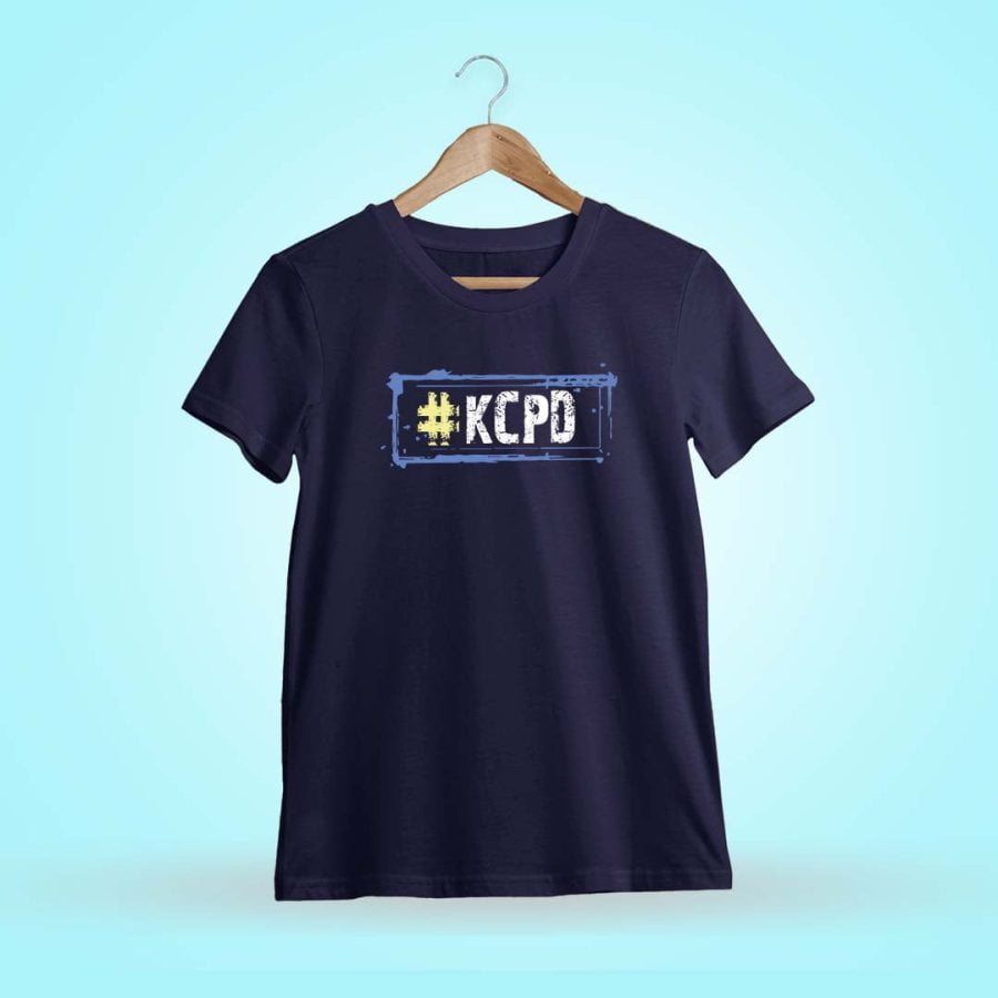 KCPD Hashtag Navy Blue Telugu T-Shirt
