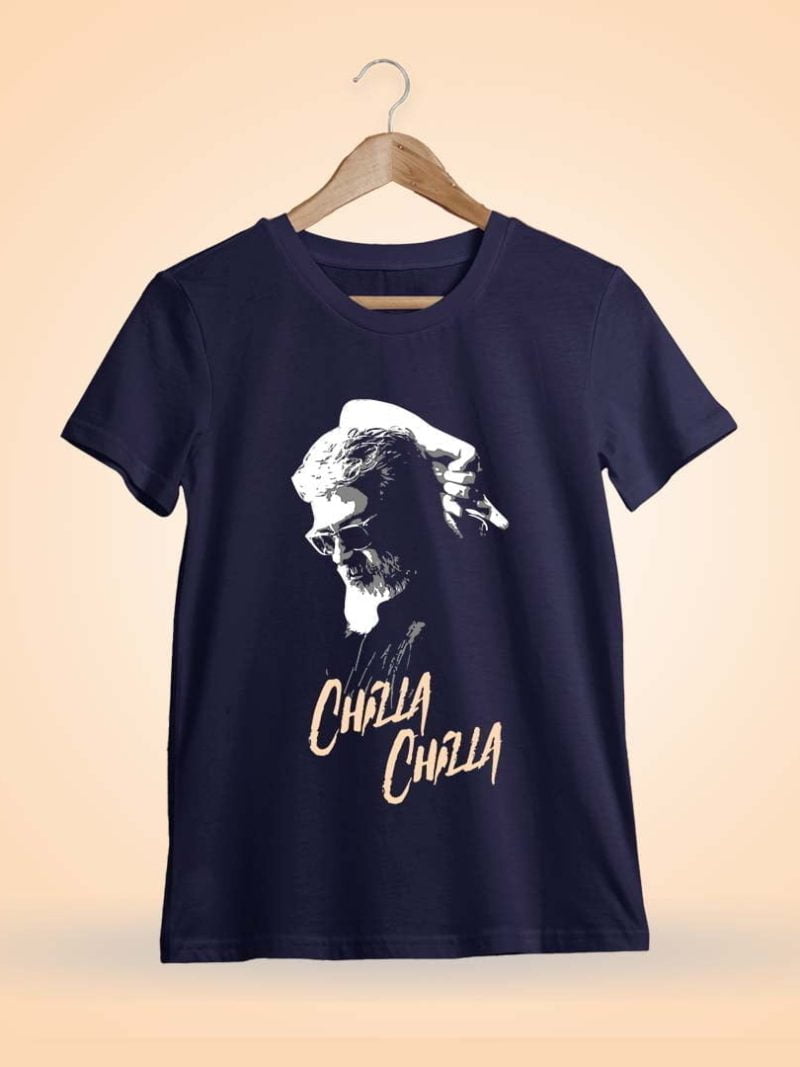 Chilla Chilla Song Navy Blue Ajith T-Shirt