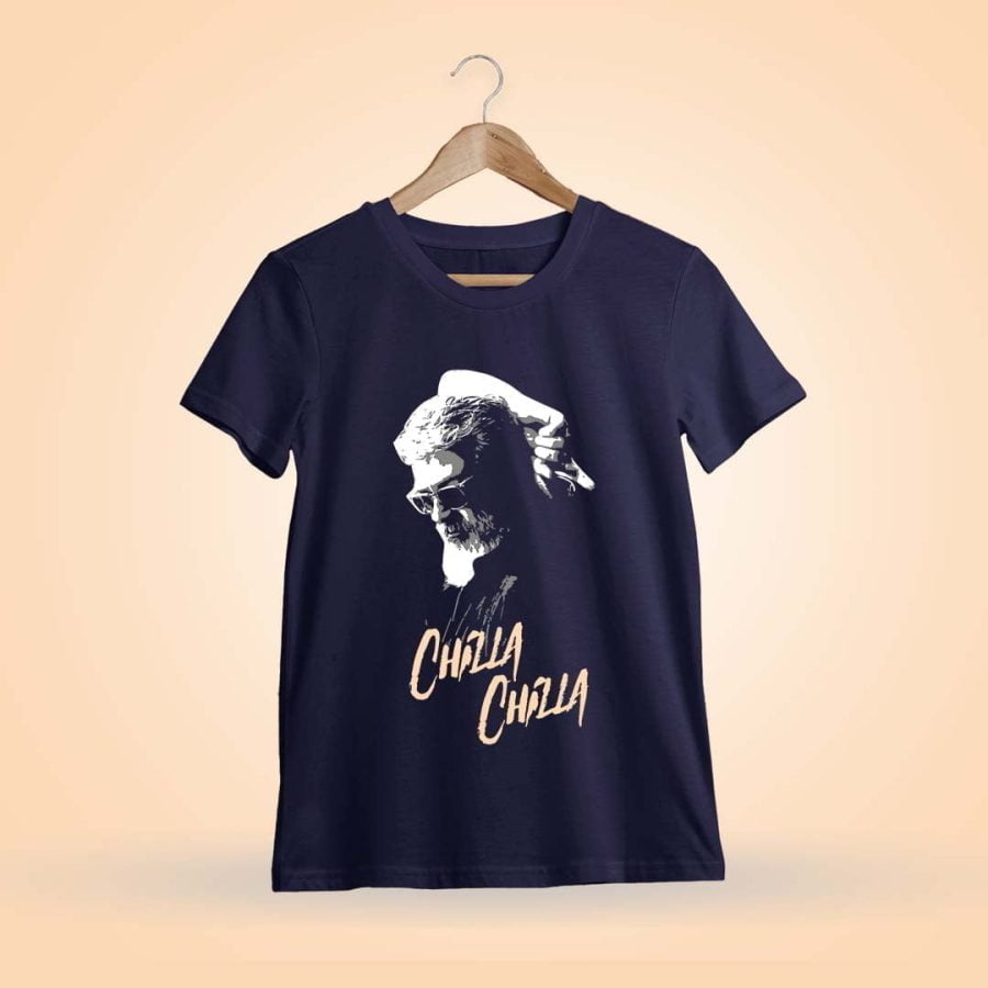 Chilla Chilla Song Navy Blue Ajith T-Shirt