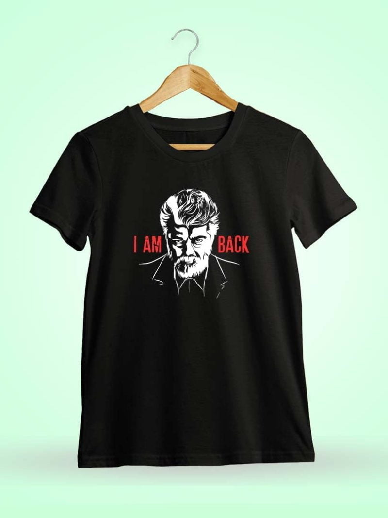 I Am Back Black Ajith T-Shirt