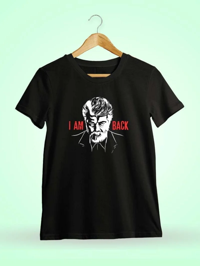 I Am Back Black Ajith T-Shirt