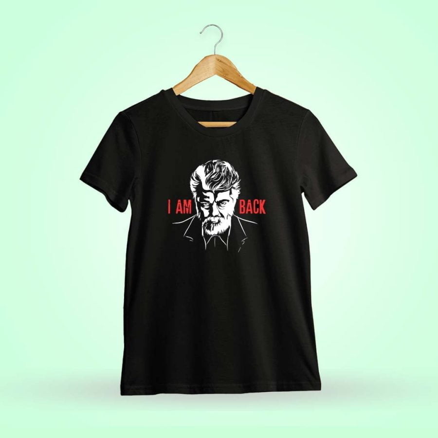 I Am Back Black Ajith T-Shirt