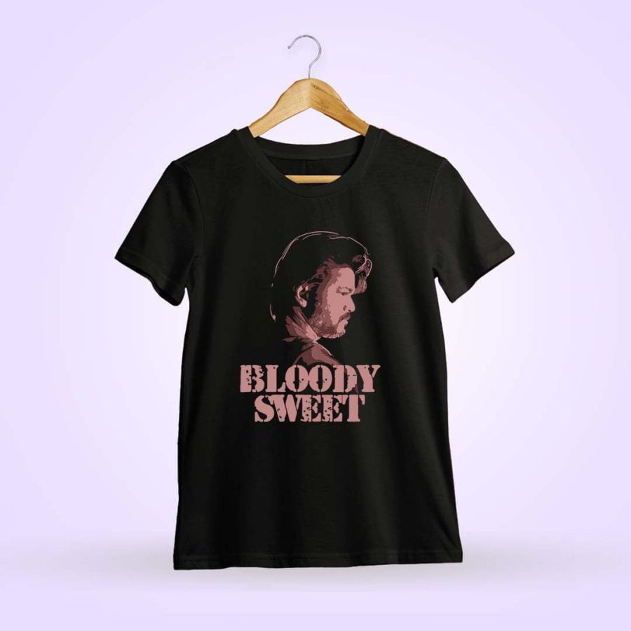Bloody Sweet Dialogue Men Half Sleeve Black Thalapathy Vijay T-Shirt