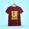 U1 Dope - Yuvanism Men Half Sleeve Maroon Yuvan T-Shirt