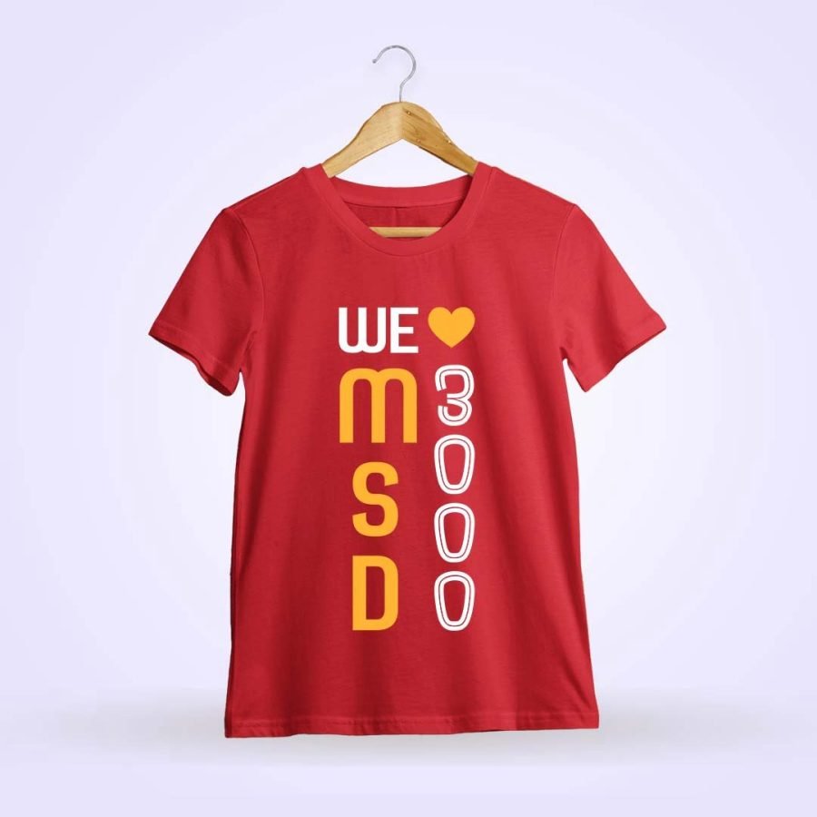 We Love Msd 3000 Dhoni T-Shirt