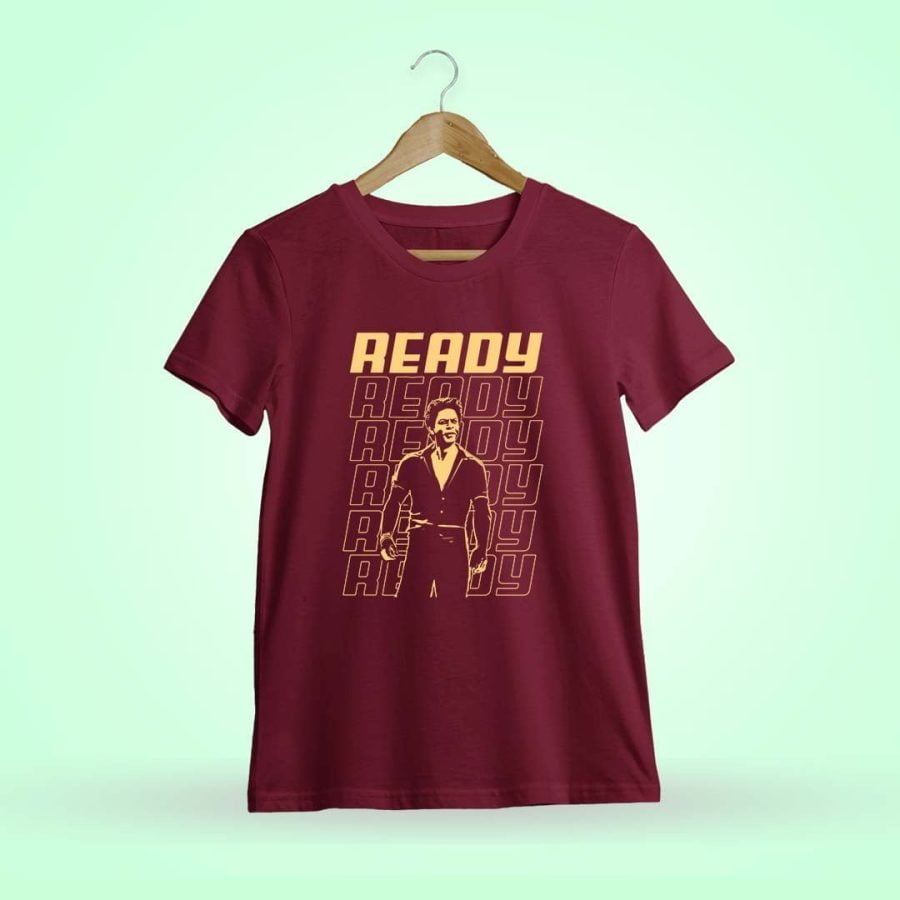 SRK Within Ready Men Half Sleeve Maroon ShahRukh Khan T-Shirt