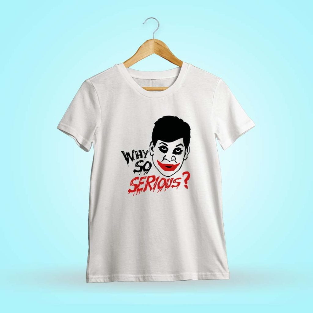 Why So Serious White Tamil Vadivelu T-Shirt