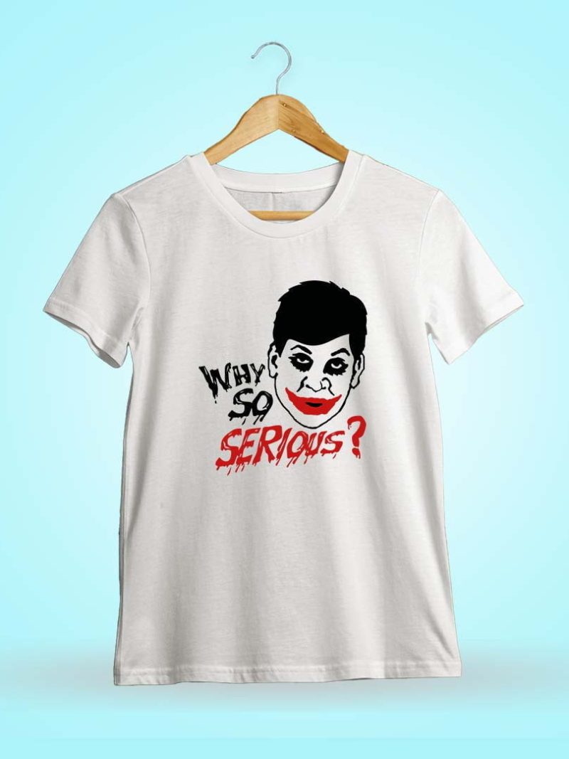Why So Serious White Tamil Vadivelu T-Shirt