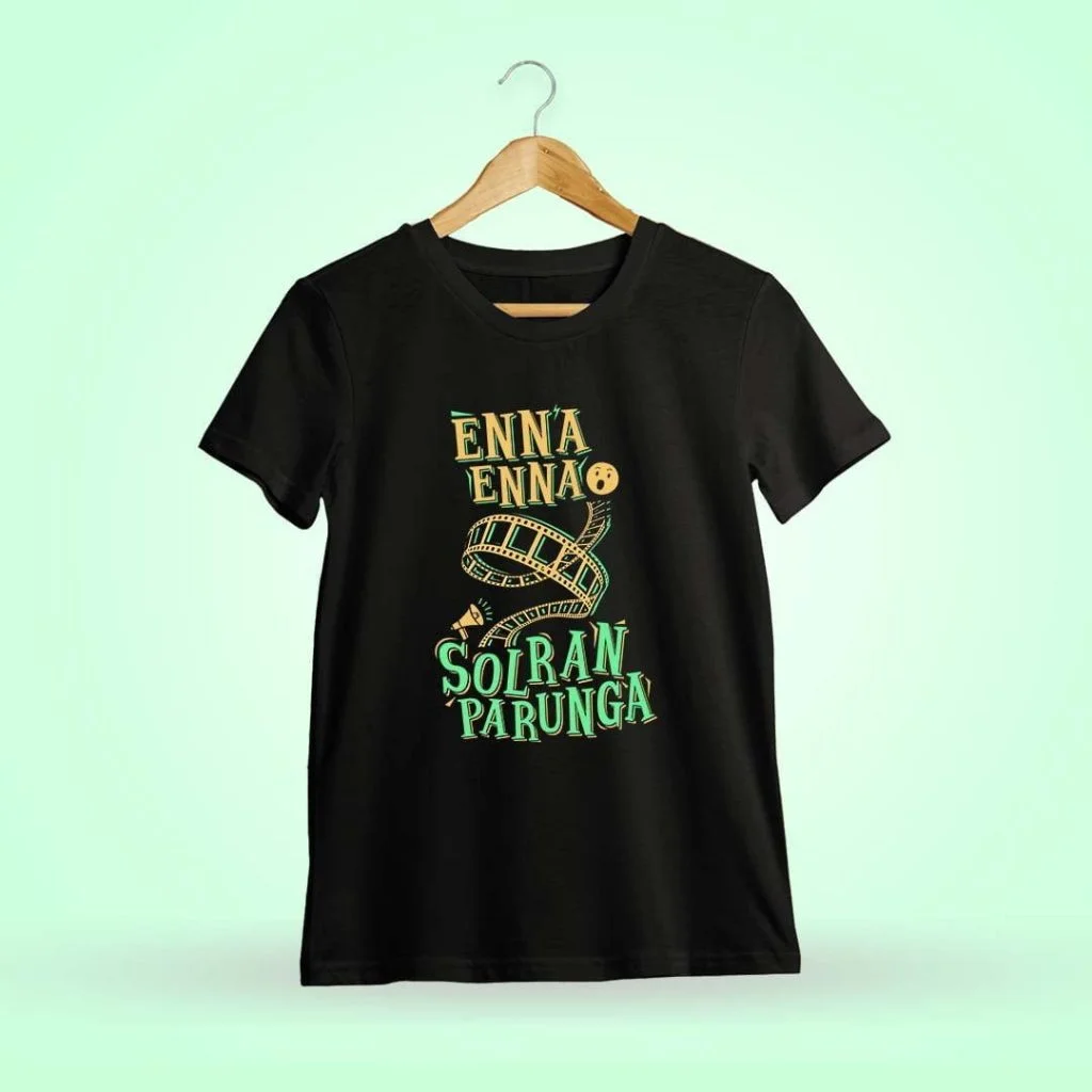Enna Enna Solran Parunga Black T-Shirt