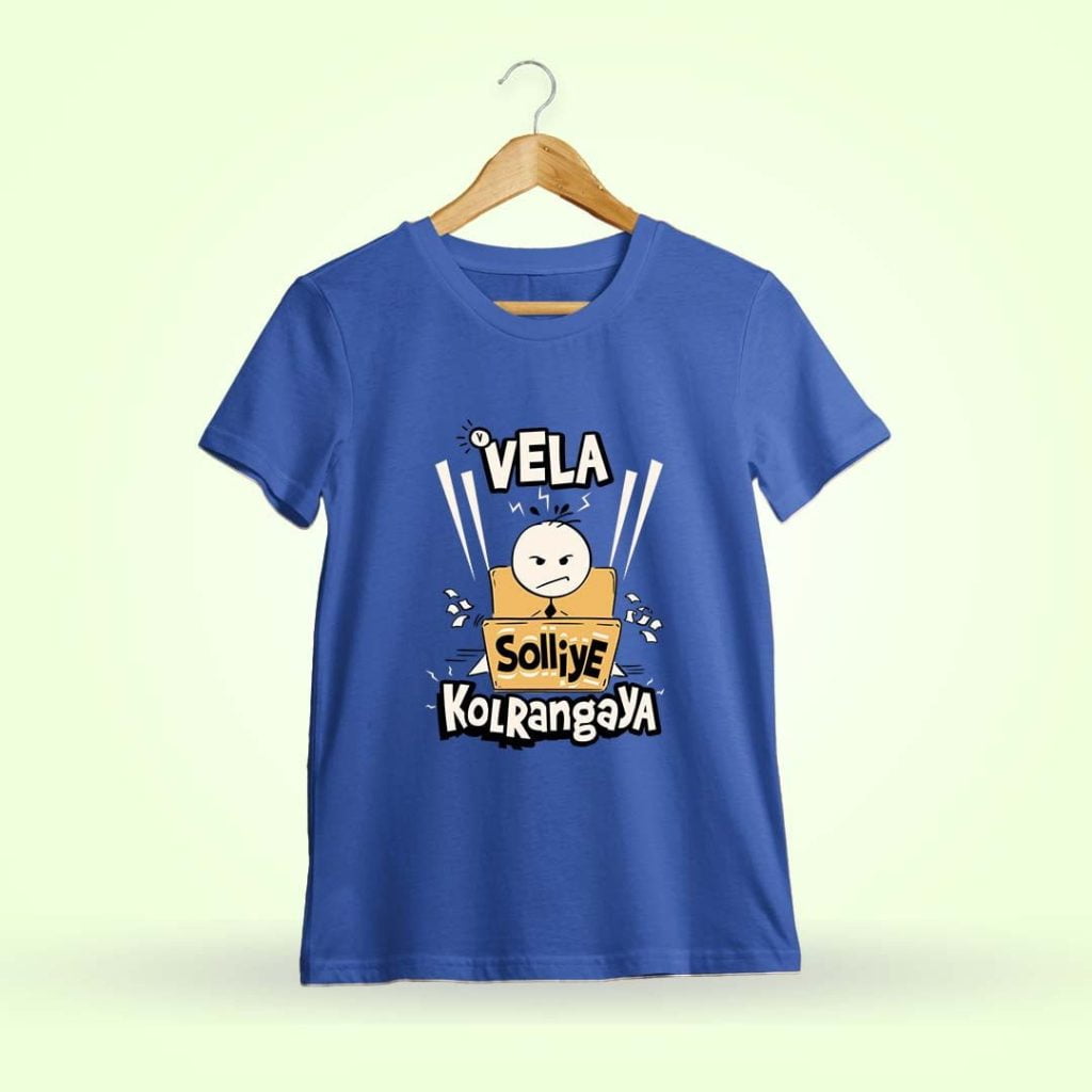 Vela Solliye Kolranga Royal Blue T-Shirt