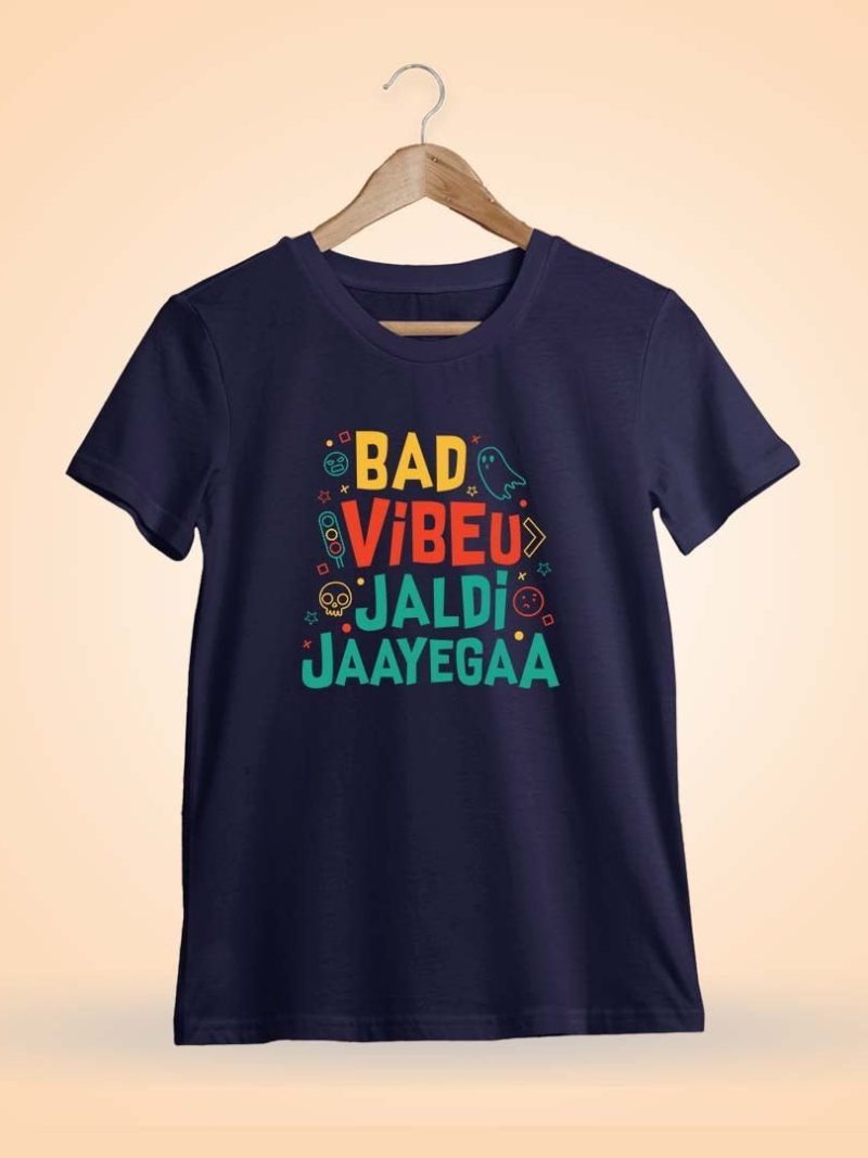 Bad Vibe Song Sk Movie Don - Navy T-Shirt