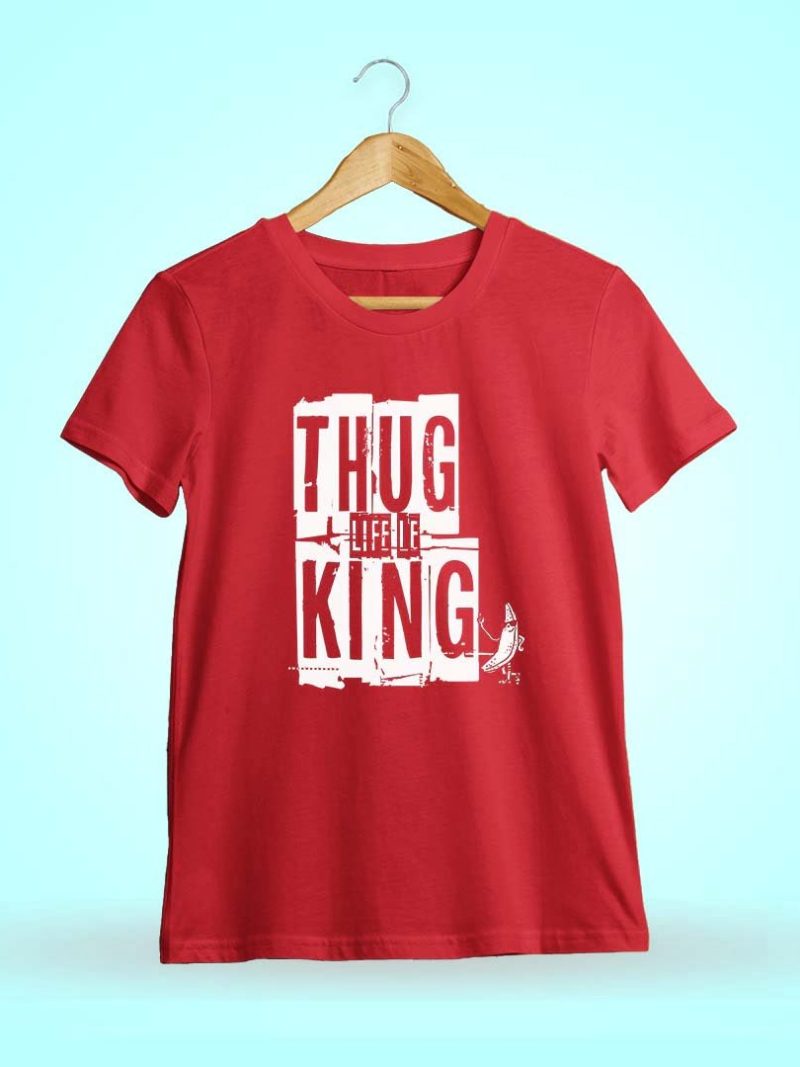 Thug Life La King SK Don - Red T-Shirt