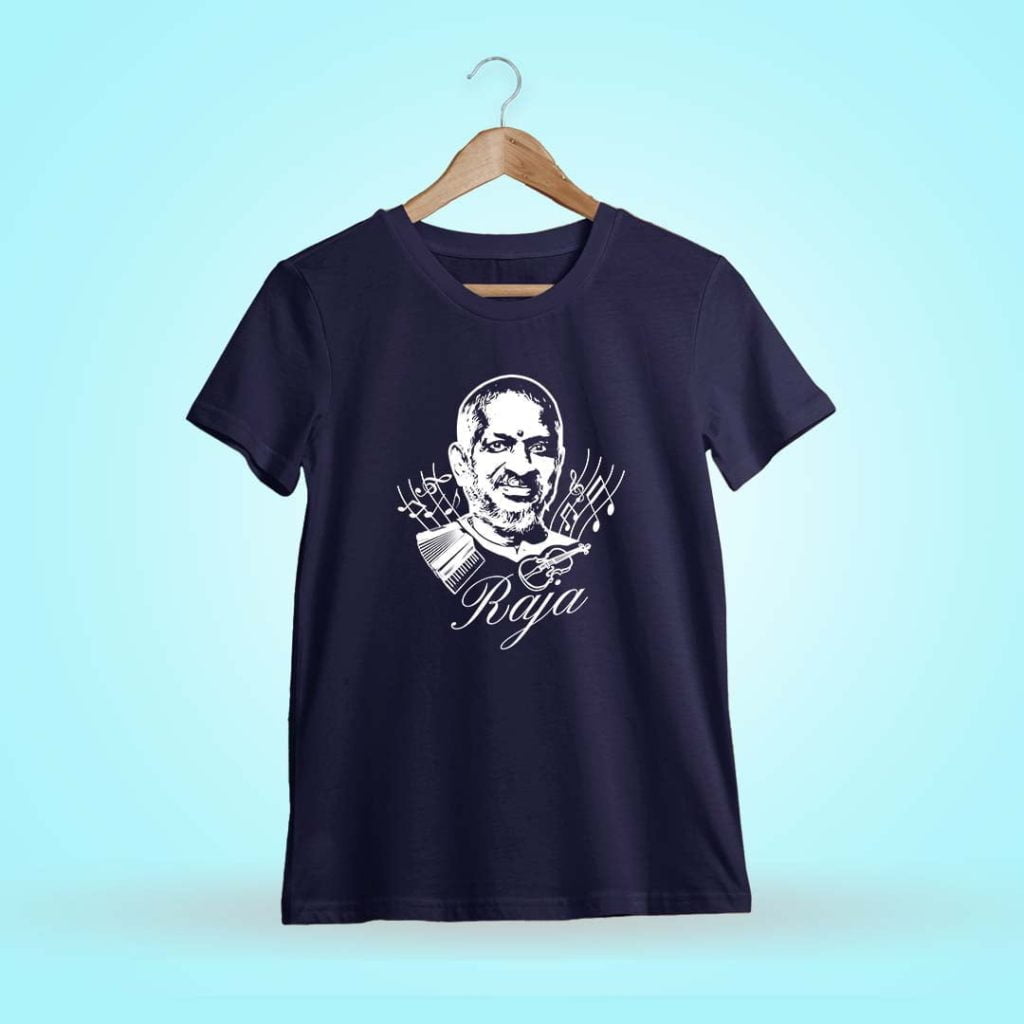 Ilaiyaraaja Isairaja - Navy Blue T-Shirt