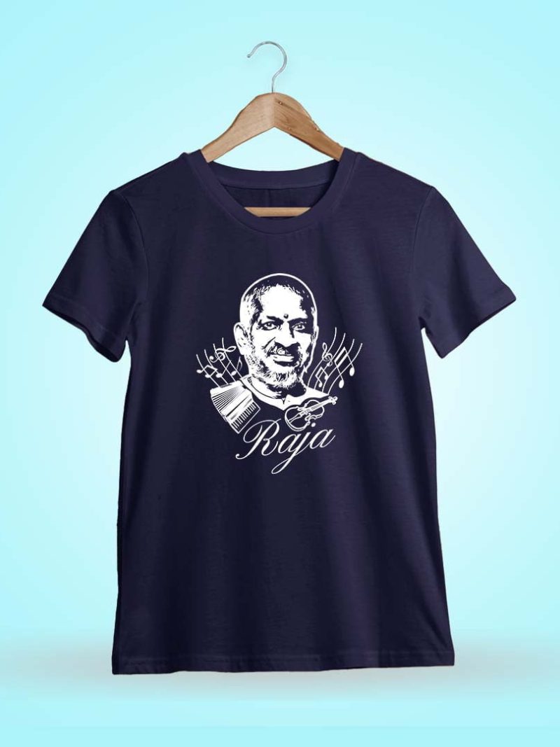 Ilaiyaraaja Isairaja - Navy Blue T-Shirt