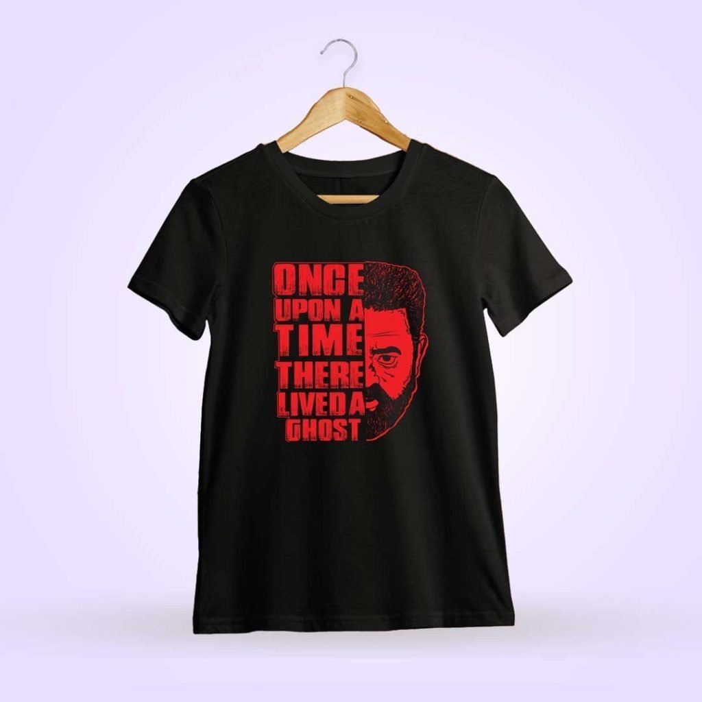 Once Upon A Time Kamal Hassan Vikram - Black T-Shirt