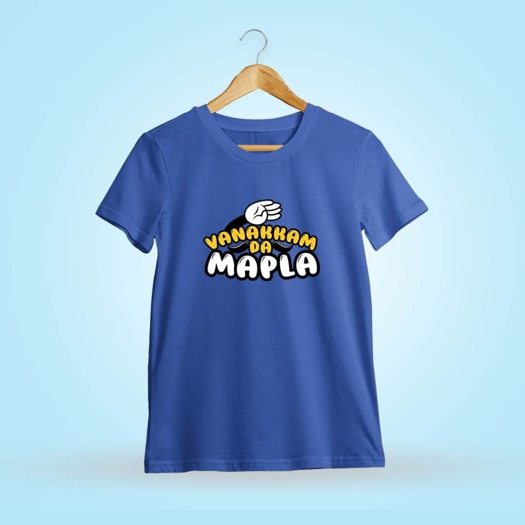 Vanakkam Da Mapla Tamil Meme - Royal Blue T-Shirt