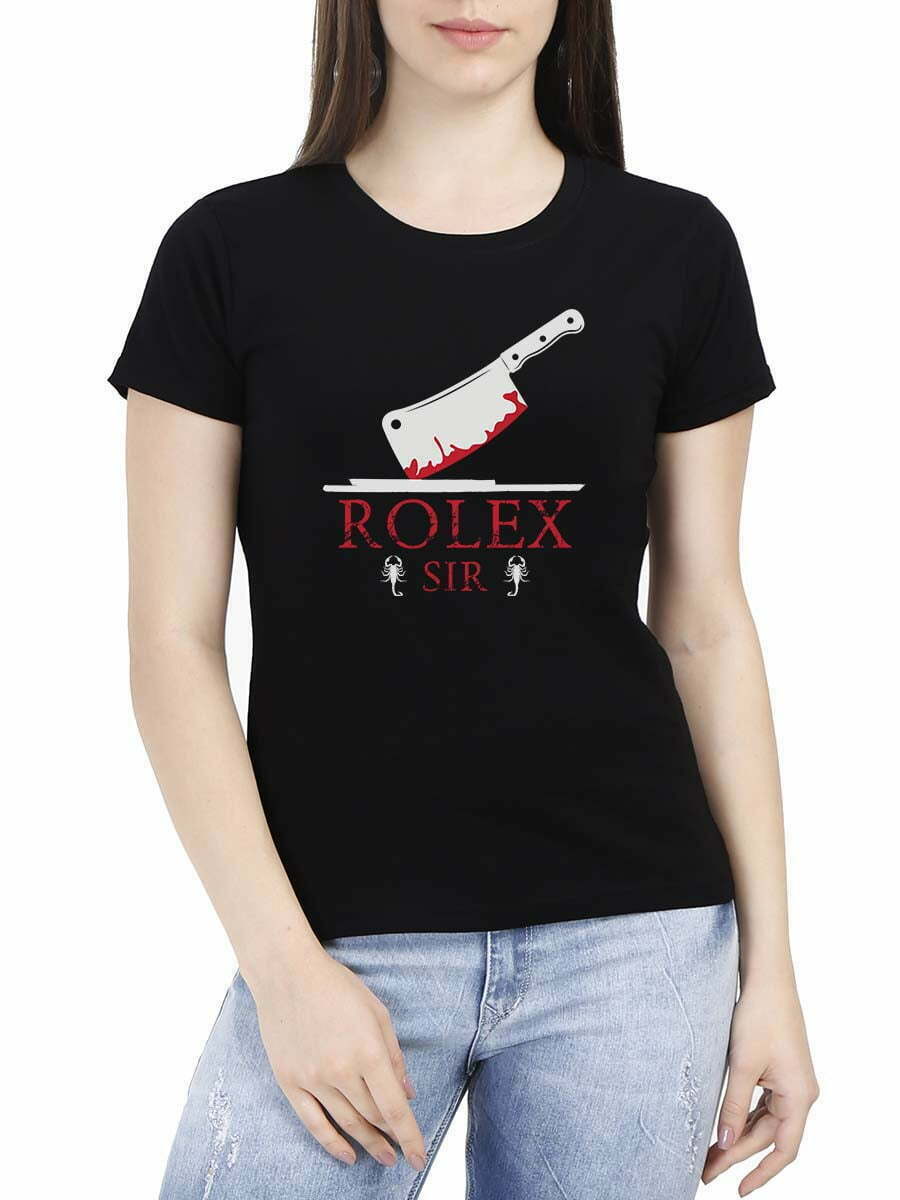 Rolex Suriya Sir Women Half Sleeve T-Shirt