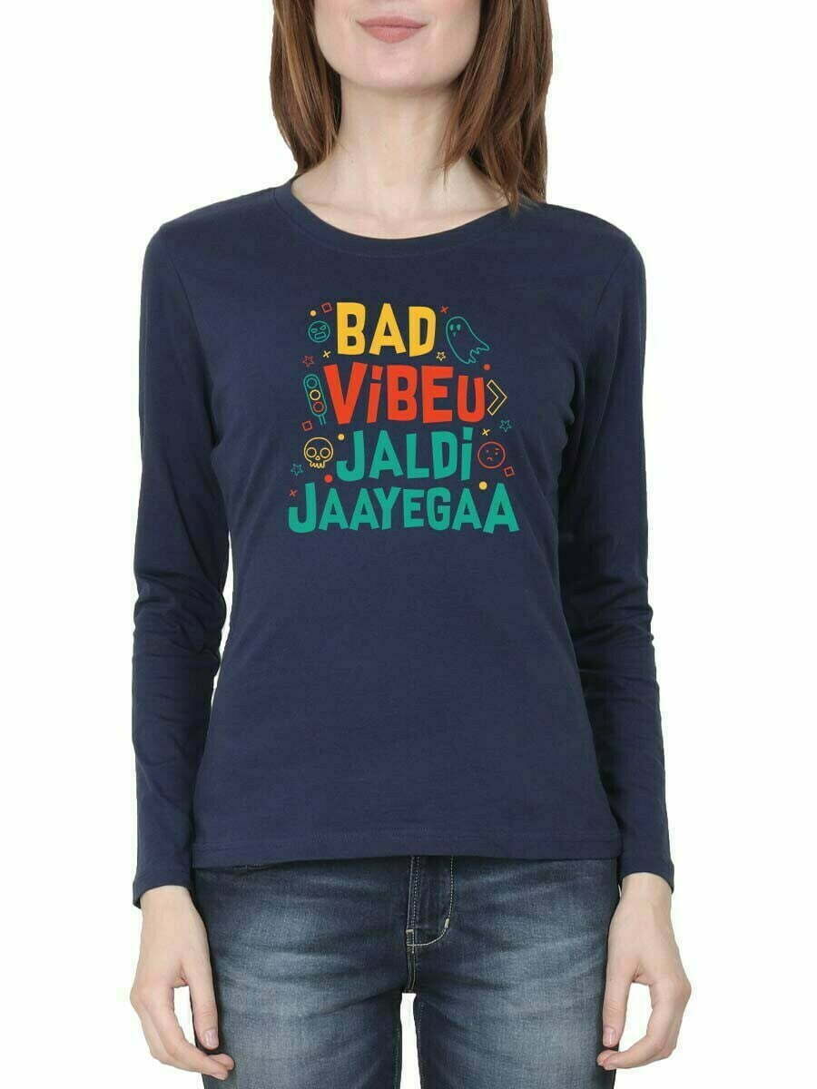 Bad Vibe Song Sk Movie Don - Navy T-Shirt
