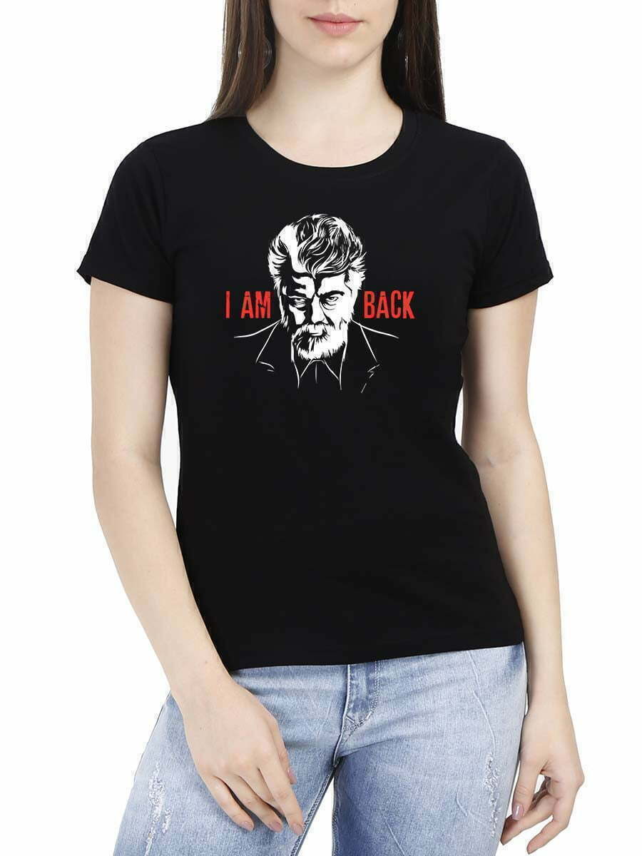 I Am Back Black Ajith T-Shirt