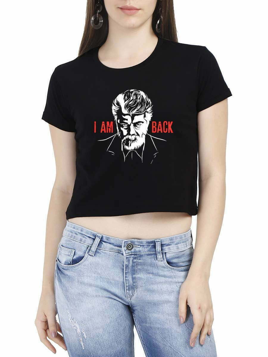 I Am Back Black Ajith T-Shirt