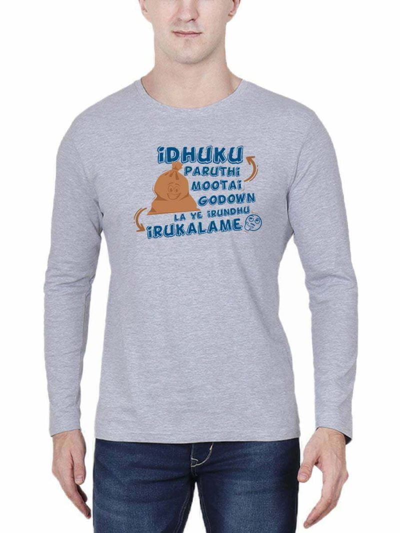 Idhuku Paruthi Mootai Godown Laye Irundhu Irukalame Kalakalappu Comedy Tshirt