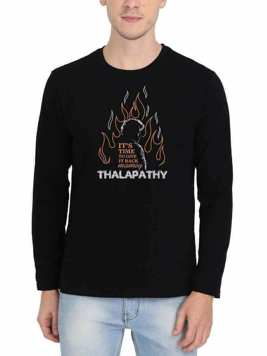 It's Time To Give It Back Mame Black Thee Thalapathy Vijay T-Shirt