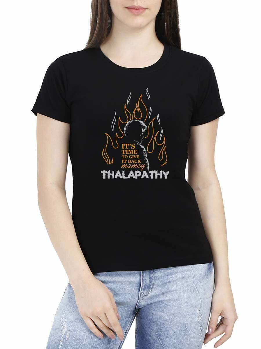 It's Time To Give It Back Mame Black Thee Thalapathy Vijay T-Shirt