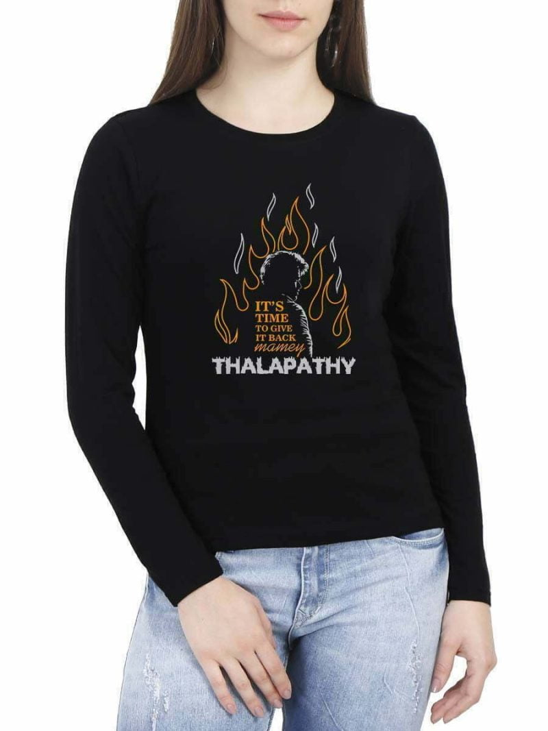 It's Time To Give It Back Mame Black Thee Thalapathy Vijay T-Shirt