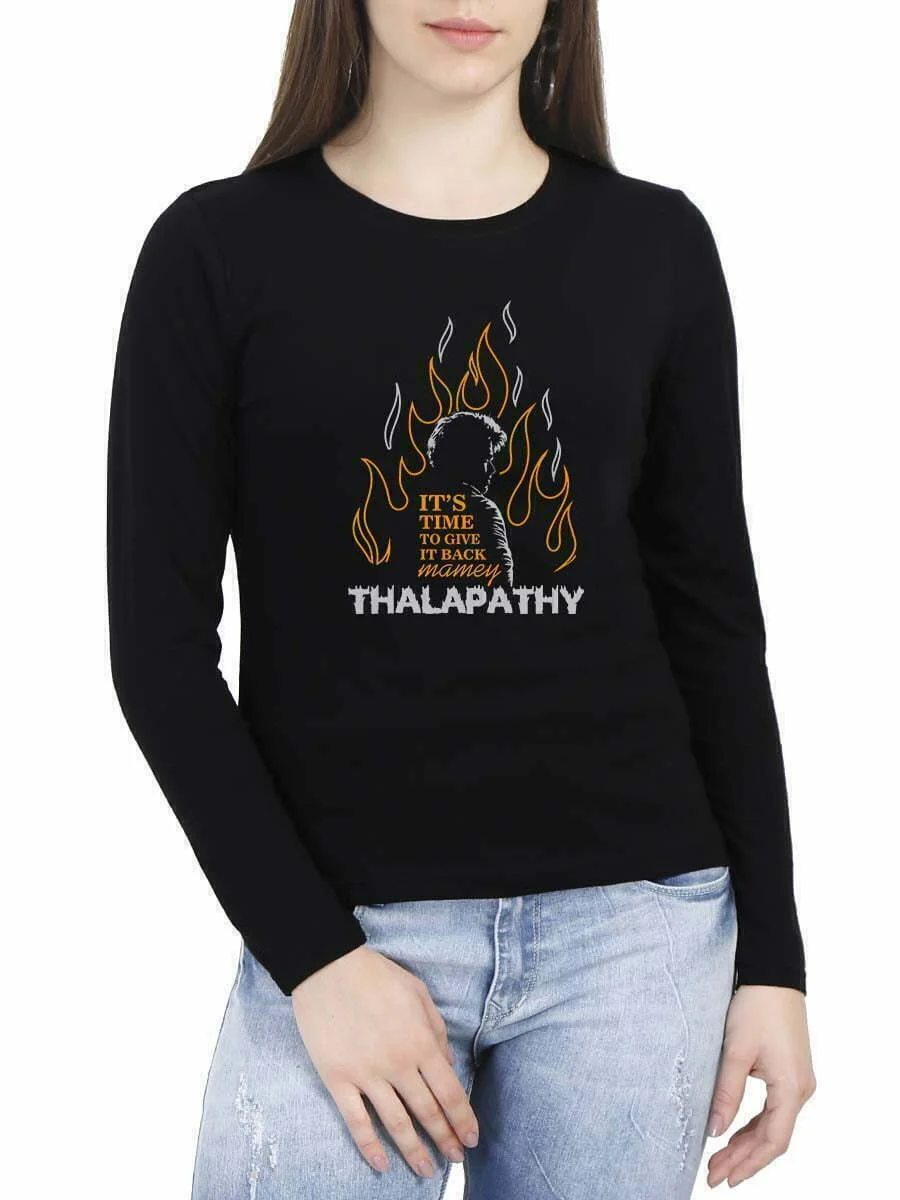 It's Time To Give It Back Mame Black Thee Thalapathy Vijay T-Shirt