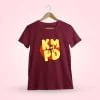 Kmpd Chair Meme Men Half Sleeve Maroon Crazy Telugu T-Shirt