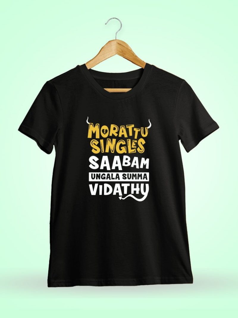 Morattu Singles Saabam Ungala Black T-Shirt