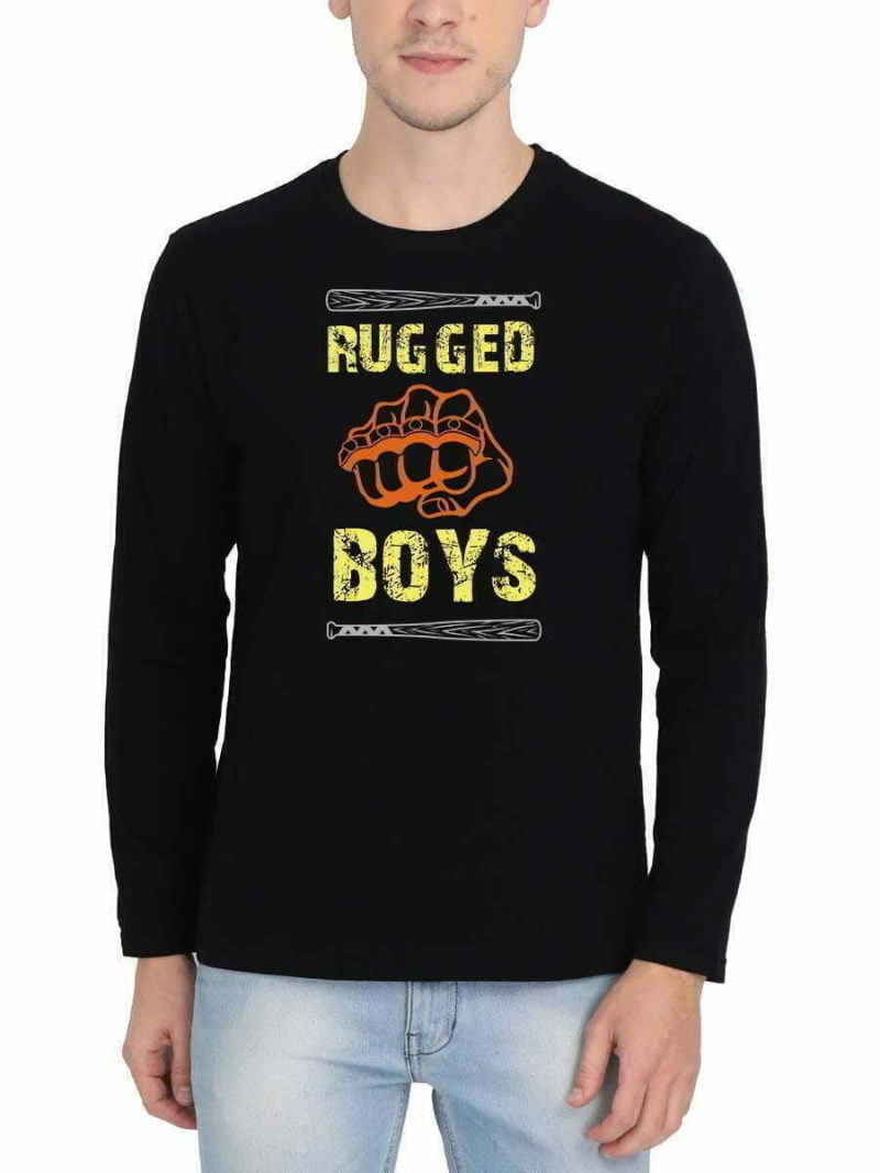 Rugged Boys Black T-Shirt