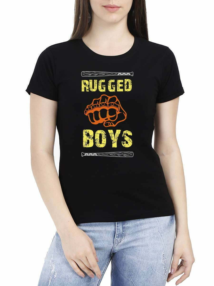 Rugged Boys Black T-Shirt