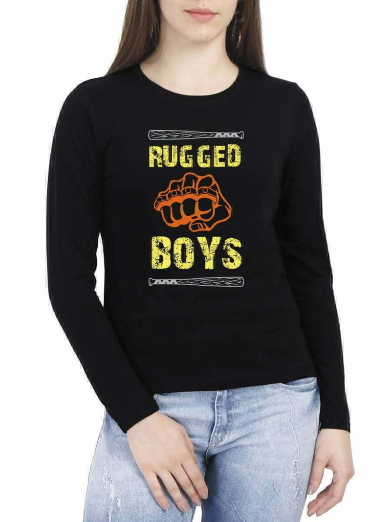 Rugged Boys Black T-Shirt