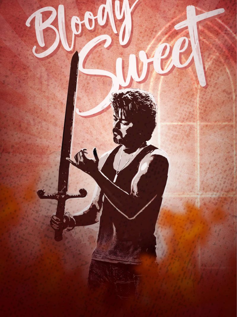 Bloody Sweet Sword A4 Thalapathy Vijay Poster
