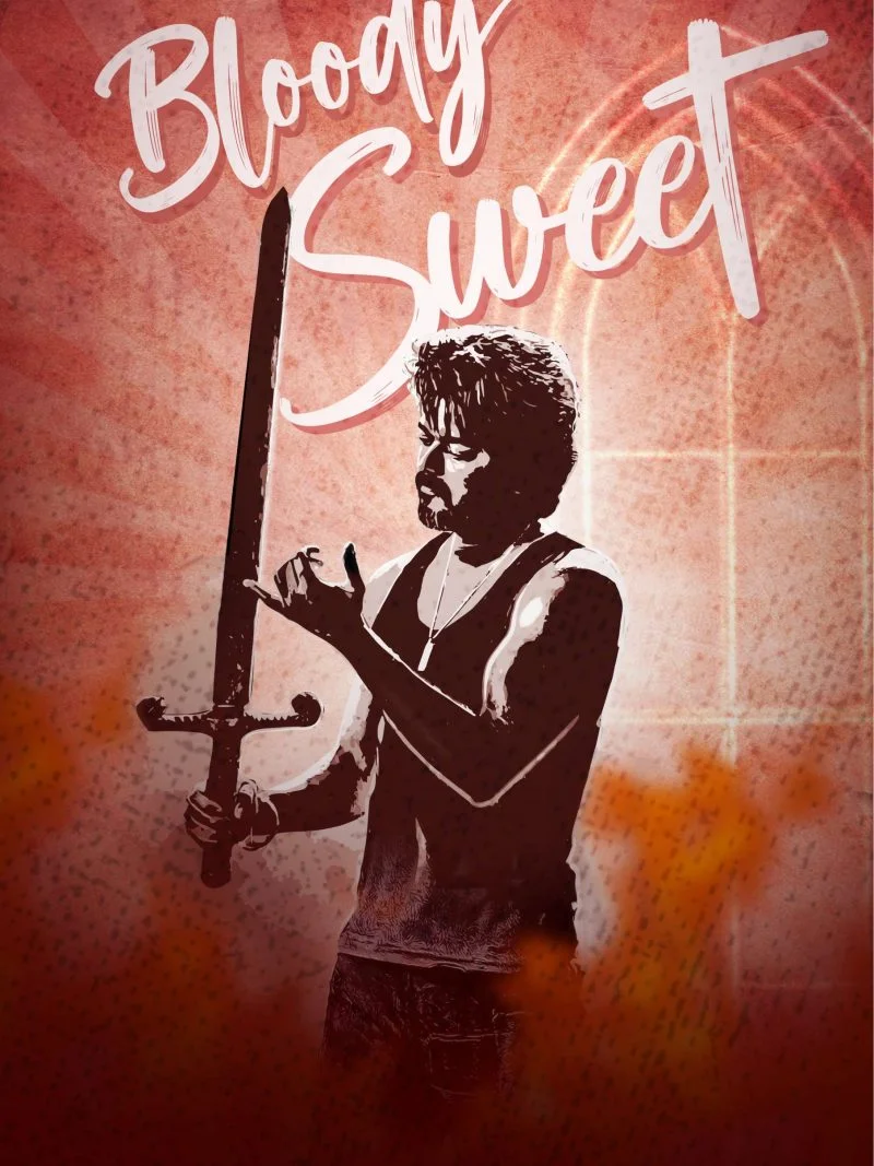 Bloody Sweet Sword A4 Thalapathy Vijay Poster