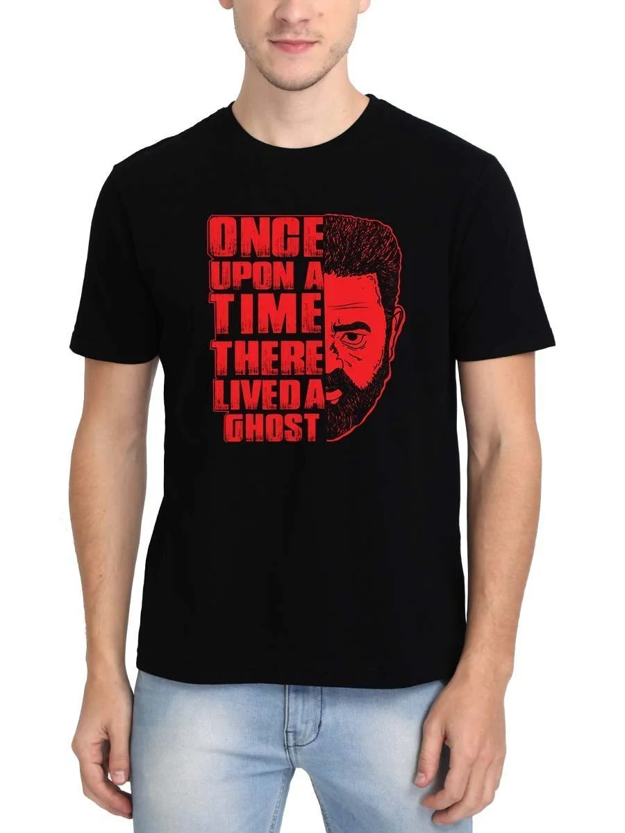 Once Upon A Time Kamal Hassan Vikram - Black T-Shirt - Image 2