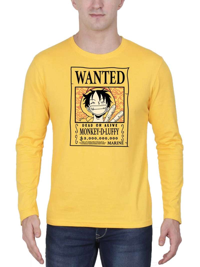 Wanted Anime Luffy T-Shirt