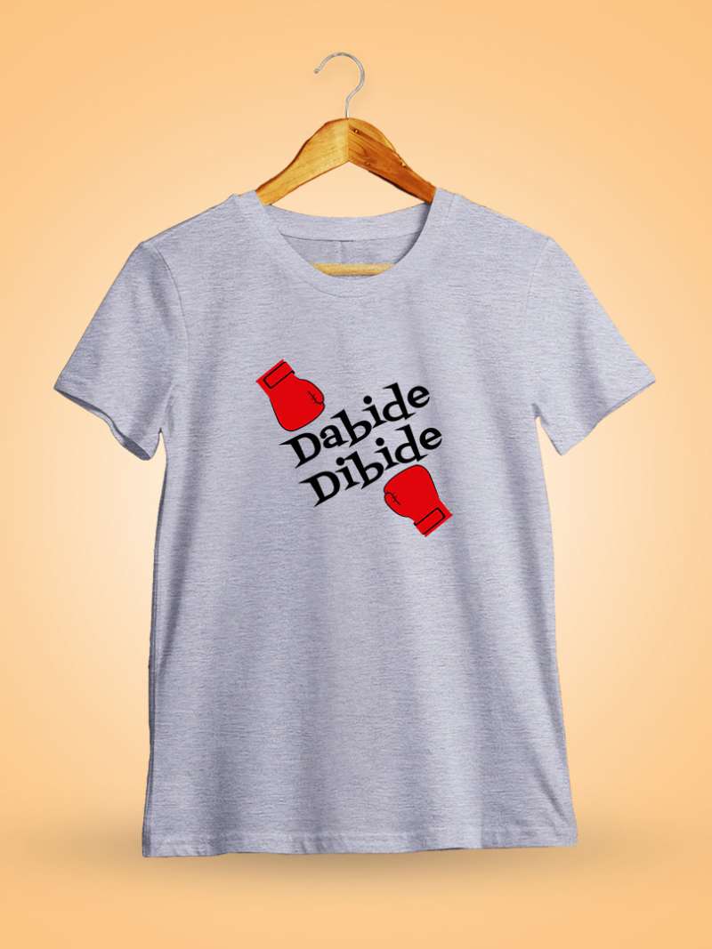 Dabide Dibide GreyMelange Men Half Sleeve NBK T-Shirt