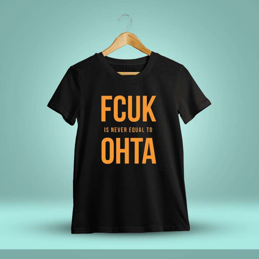 Fcuk Is Never Equal To Ohta Black T-Shirt