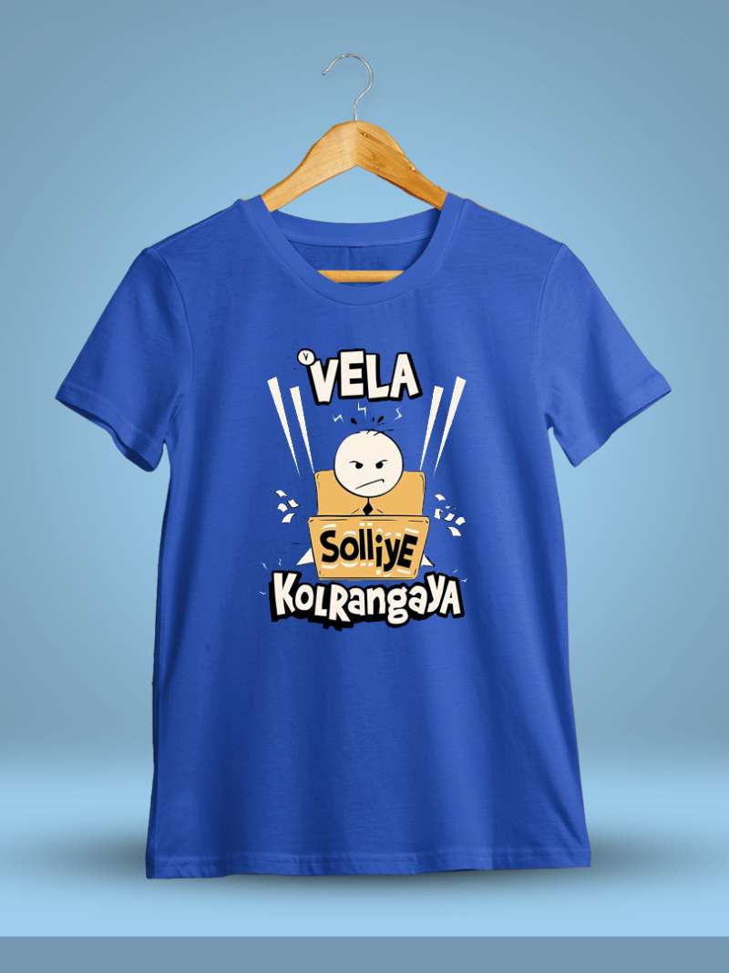 Vela Solliye Kolranga Royal Blue T-Shirt