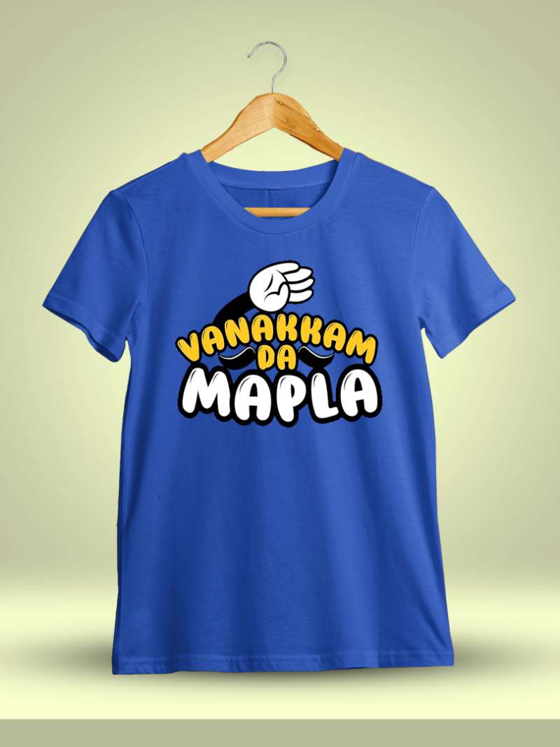 Vanakkam Da Mapla Tamil Meme - Royal Blue T-Shirt
