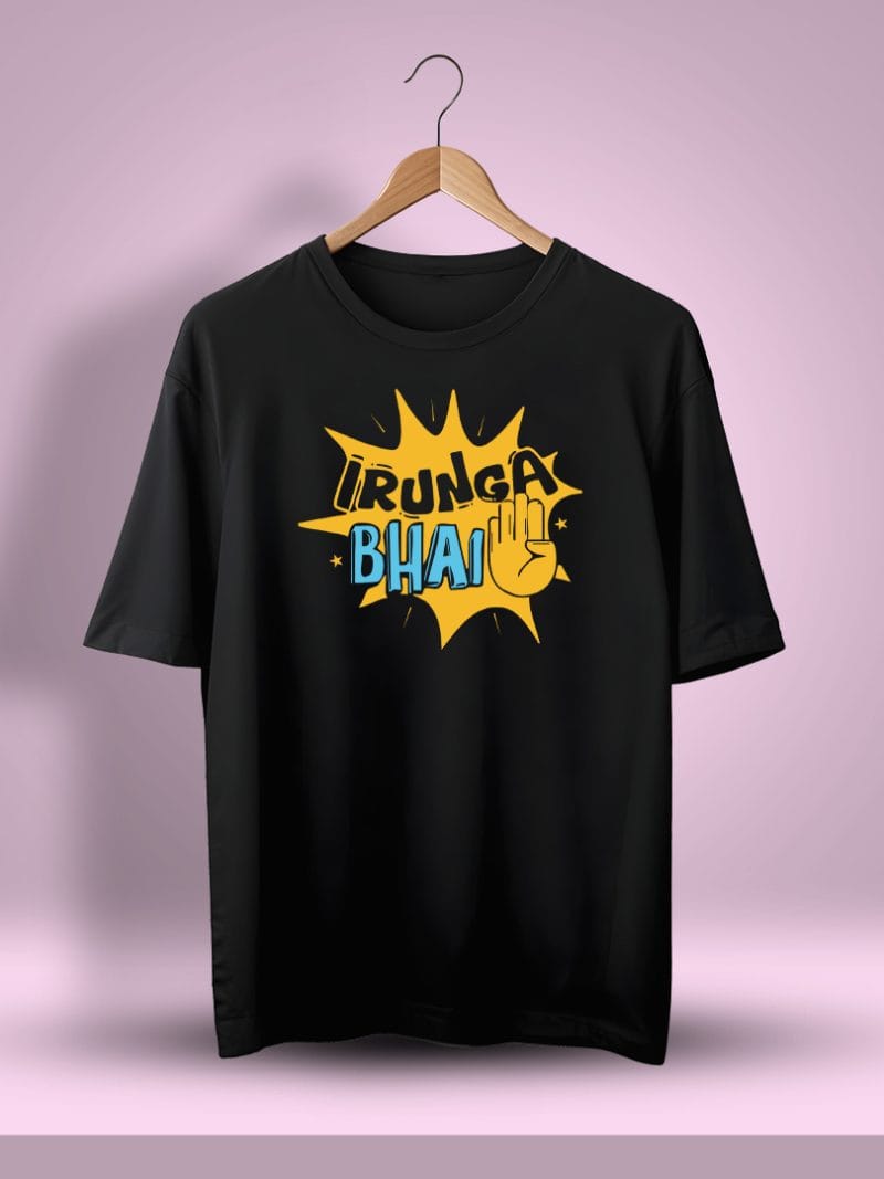 Irunga Bhai Crazy Tamil Oversized T-Shirt