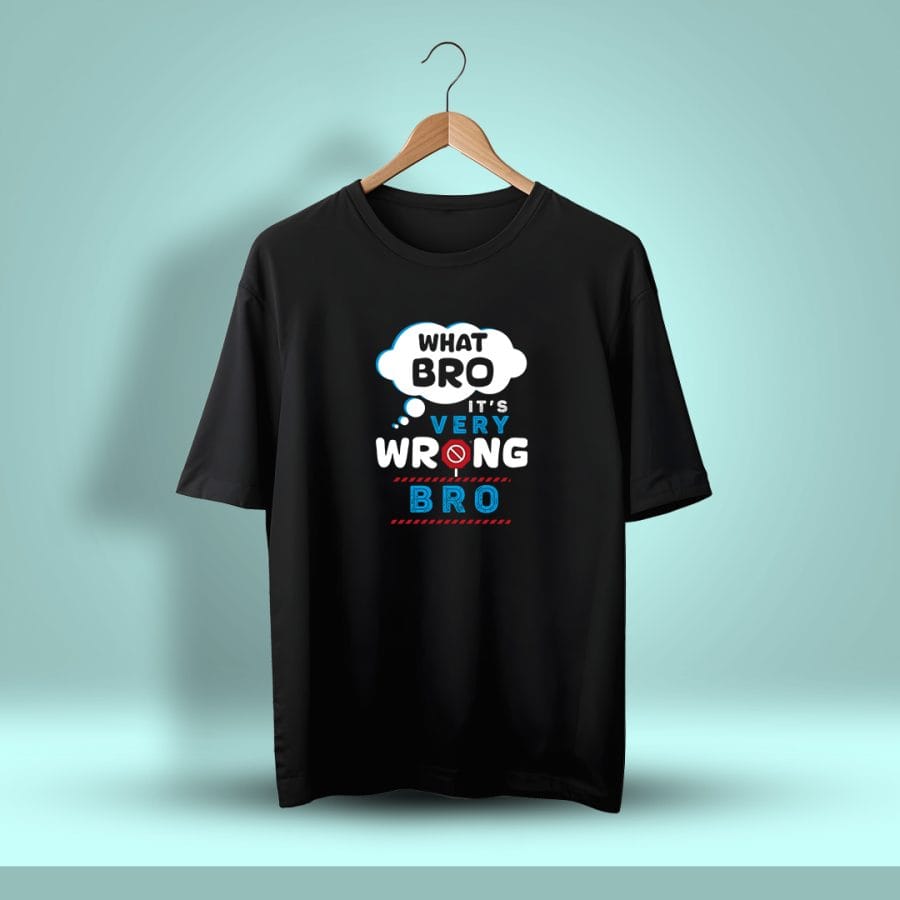 What Bro It's Very Wrong Bro Crazy Tamil Oversized T-Shirt