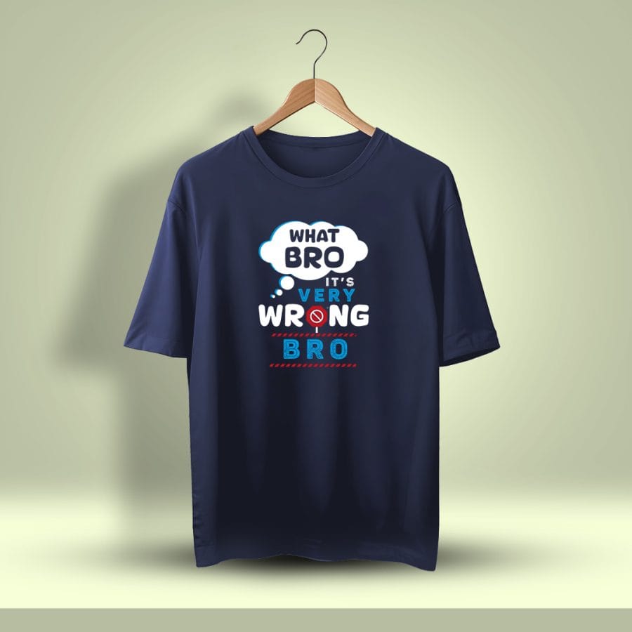 What Bro It's Very Wrong Bro Crazy Tamil Oversized T-Shirt