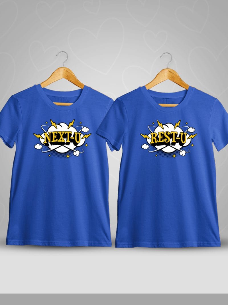 Next-u Rest-u Tamil Couple T-Shirt