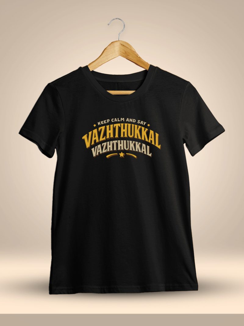Vazhthukkal Vazhthukkal Tamil T-Shirt For Men - Half Sleeve