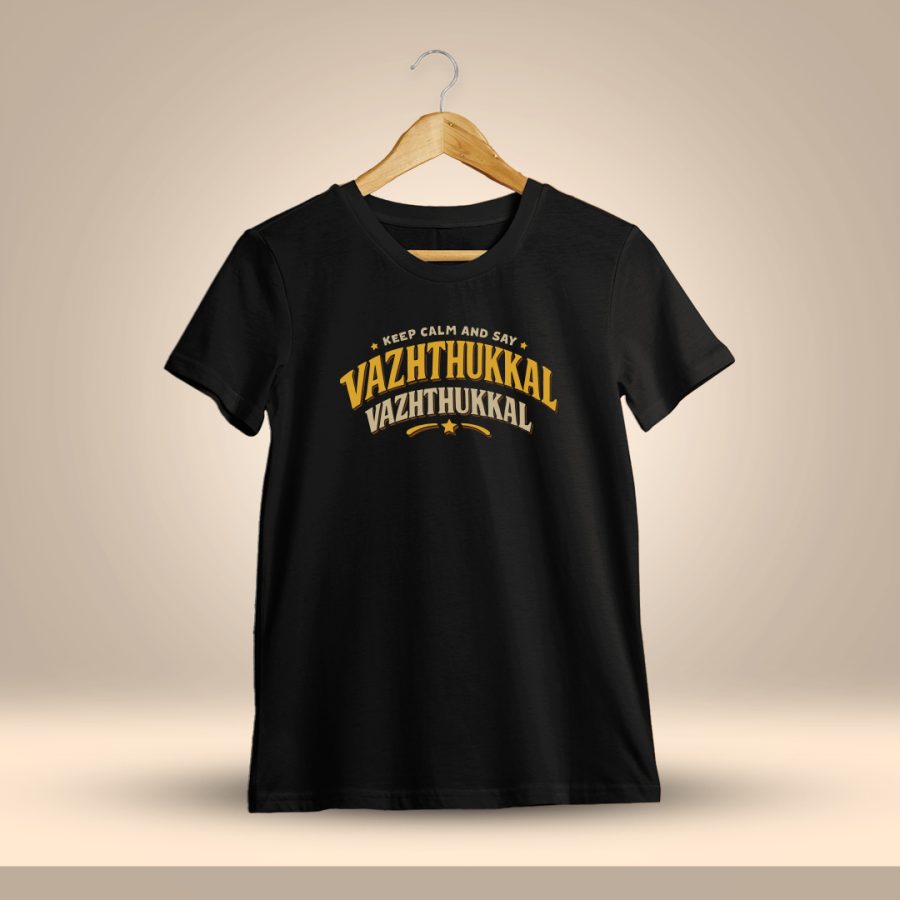Vazhthukkal Vazhthukkal Tamil T-Shirt For Men - Half Sleeve